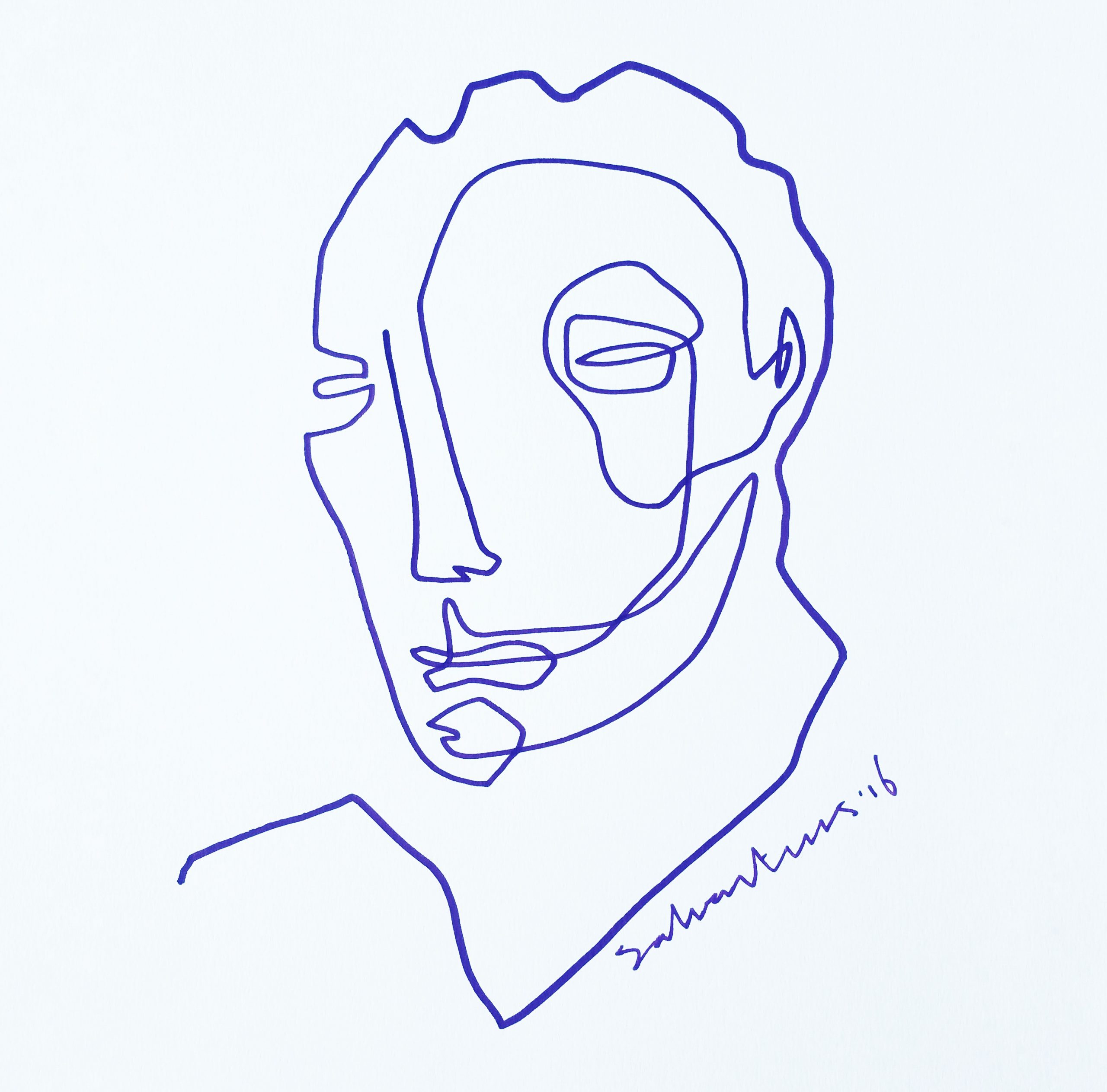 One line drawing