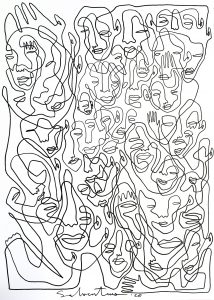 One line drawing