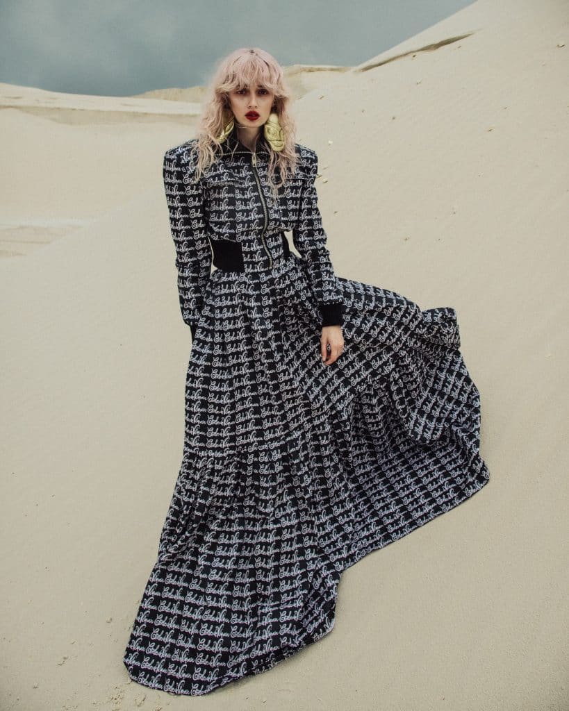 charles de vilmorin-fashion - designer - mode - vetements - robe - motifs - desert